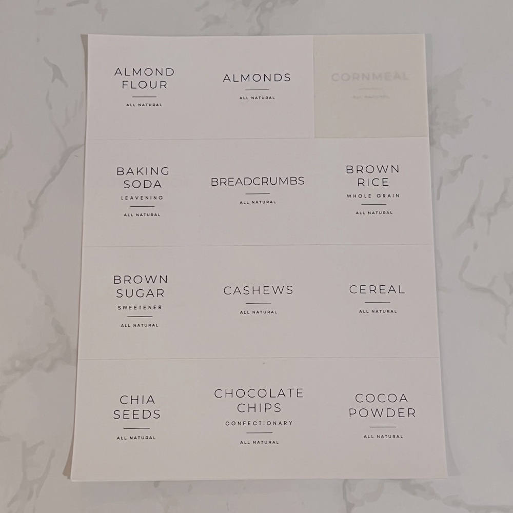 39 Pantry Labels - Picture 1 of 6